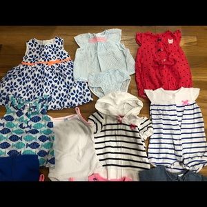 Carter’s 6 month girl lot summer clothes